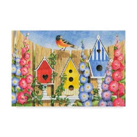 Mary Irwin 'Bird House Row' Canvas Art,12x19